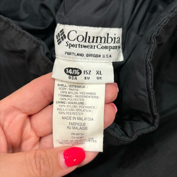 COLUMBIA Kid’s Unisex Waterproof Snow Pants - black, size XL (14/16) - Picture 7 of 7